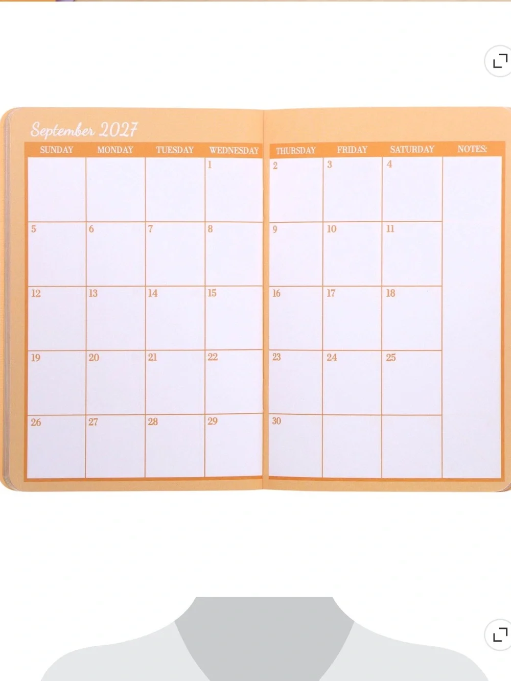 Pen+Gear 24-Month Striped Floral Jul 2026 - Jun 2028 Monthly Pocket Planner